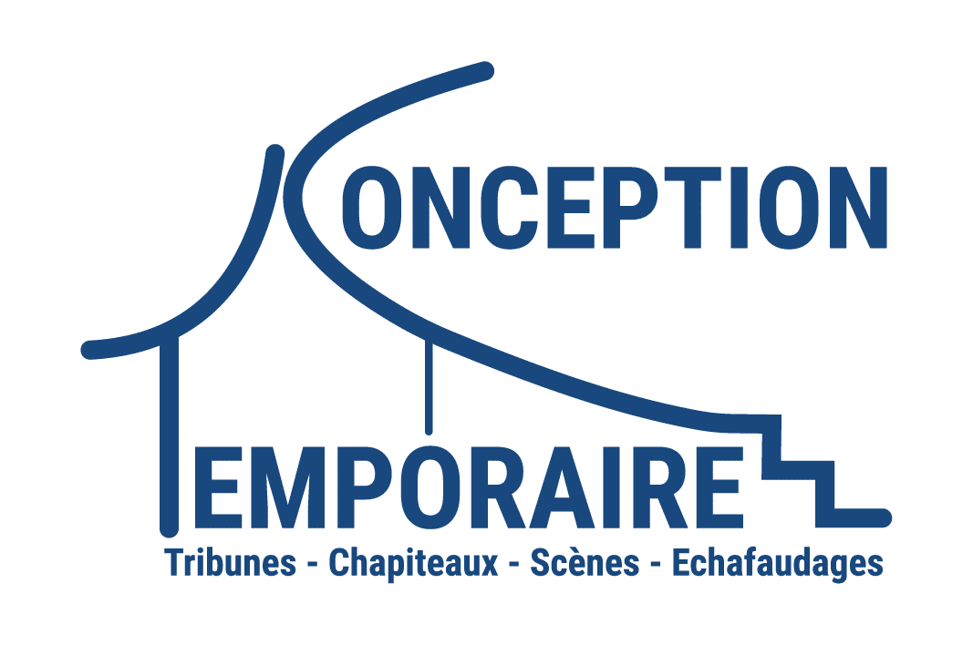 Logo conception temporaire - bleu marine